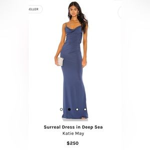 Revolve by katie may surreal dress in deep sea